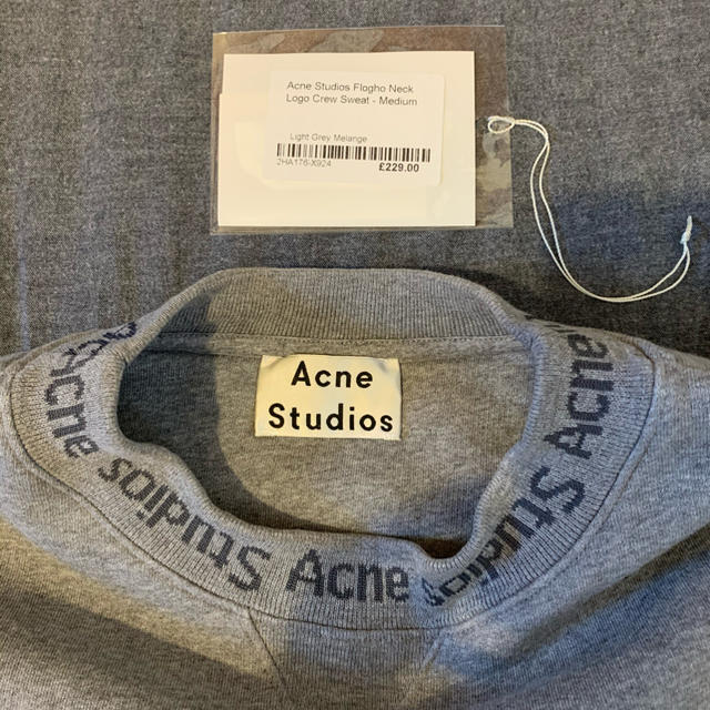 ACNE(アクネ)のACNE STUDIOS ロゴクルーネックスウェット M アクネ ストゥディオズ メンズのトップス(スウェット)の商品写真