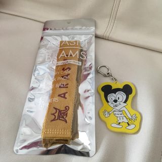 アラシ(嵐)の嵐展覧会グッズ ラゲッジマーク黄色(アイドルグッズ)