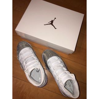 ナイキ(NIKE)のAir Jordan11 white,silver&grey(スニーカー)