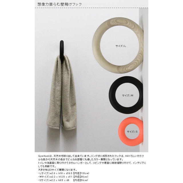 新品未使用*HAY GYM HOOK M size ヘイ ジムフック 正規品の通販 by