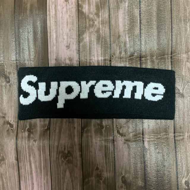 Supreme New Era Big Logo Headband black