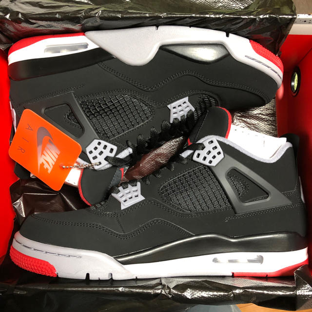 【国内正規品】NIKE AIR JORDAN 4 BRED US10 28新品未試着品購入先