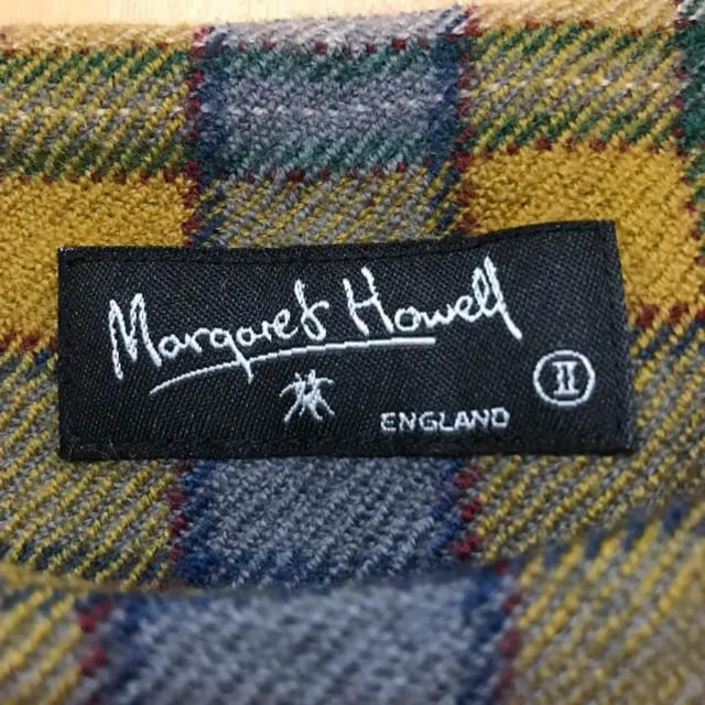 MARGARET HOWELL(マーガレットハウエル)のMargaret Howell マーガレットハウエル M チェック柄ワンピース レディースのワンピース(ひざ丈ワンピース)の商品写真