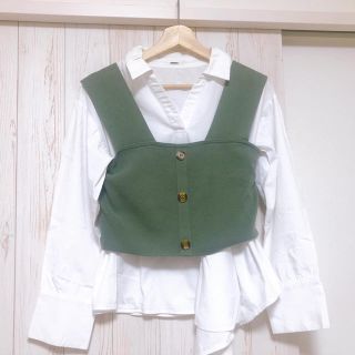 ムルーア(MURUA)のシャツ　デザイン　ニットキャミコンビシャツ(シャツ/ブラウス(長袖/七分))