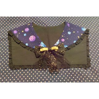 【1点もの】ハンドメイド  セーラーつけ襟 スペースドリーム(パープル)(つけ襟)