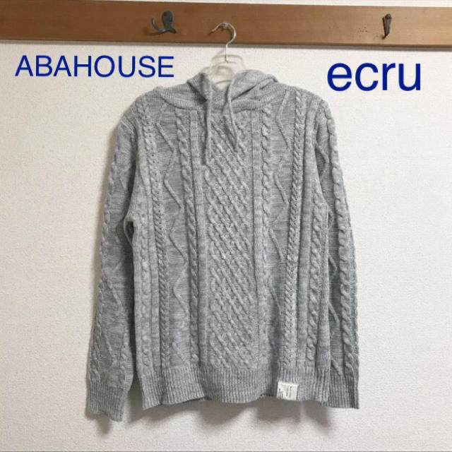 ABAHOUSE(アバハウス)のアバハウス　メンズニット　フード付き メンズのトップス(ニット/セーター)の商品写真