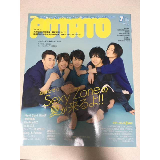 Johnny's(ジャニーズ)のPOTATO (ポテト) 2018年 07月号 エンタメ/ホビーの雑誌(趣味/スポーツ)の商品写真