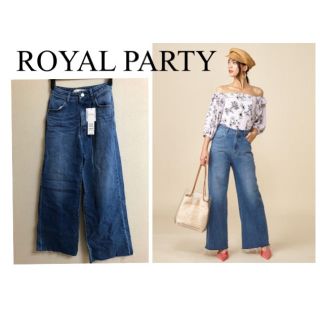 ロイヤルパーティー(ROYAL PARTY)のROYAL PARTY  ベーシックデニムワイドパンツ(デニム/ジーンズ)