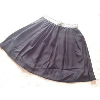 リランドチュール(Rirandture)のリランドチュール☆ウエスト部分が素敵なスカート黒0☆(ミニスカート)
