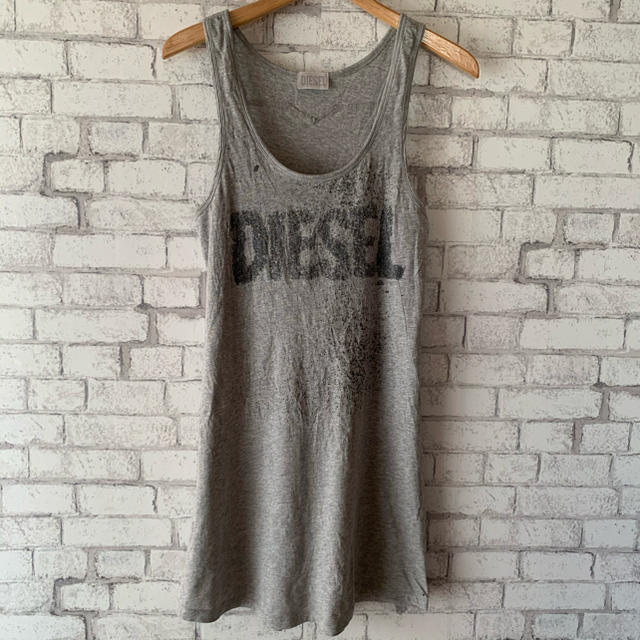 DIESEL(ディーゼル)のDIESEL ディーゼル/タンクトップチュニック　ワンピース　ノースリーブ レディースのトップス(チュニック)の商品写真