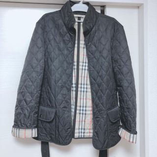 バーバリー(BURBERRY)のバーバリー♡黒キルティングジャケットコート♡裏ノバチェック(ナイロンジャケット)