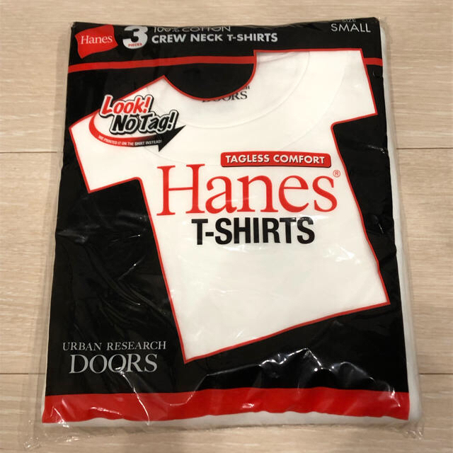 URBAN RESEARCH DOORS(アーバンリサーチドアーズ)の新品 Hanes×DOORS 半袖 白Tシャツ 2枚 レディースのトップス(Tシャツ(半袖/袖なし))の商品写真