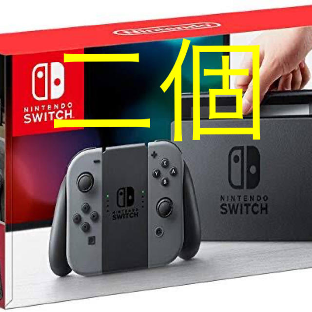 2021年新作 Switch Nintendo - Switch Nintendo 【新品未開封２個】ニンテンドースイッチ本体グレー 家庭用ゲーム機本体