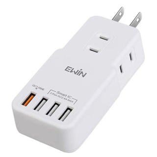 USB 電源タップ　コンセントタブ(変圧器/アダプター)
