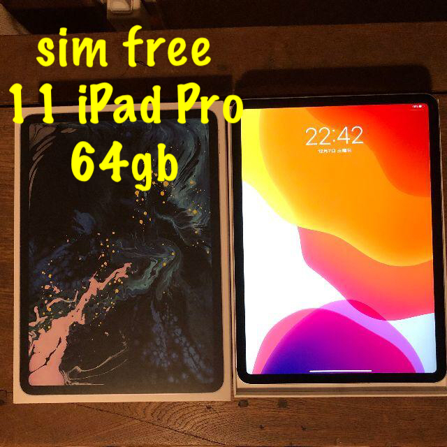 ❼ simフリー 11インチ iPad Pro 2018  64gb