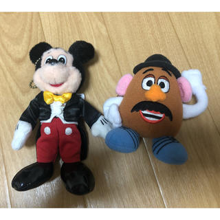 ディズニー(Disney)のミッキー&ポテトヘッドキーホルダー(キャラクターグッズ)
