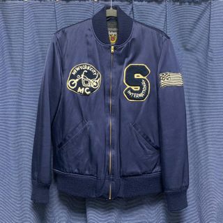 ショット(schott)のSchott MA-1風 ツイルスポーツジャケット ブルゾン(ブルゾン)