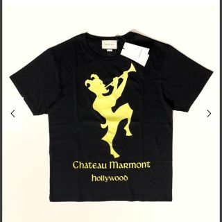 グッチ(Gucci)の【再値下げ】GUCCI ✖️Black/yellow Tシャツ レディースS(Tシャツ(半袖/袖なし))