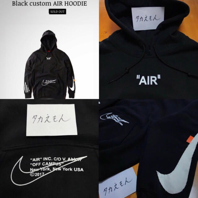 ★Chris Brown 愛用★ Black Air Custom Hoodie 2