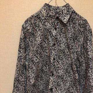 エイチアンドエム(H&M)の【フォロー割あり！】コットン100%！ペイズリー柄 総柄長袖シャツ(シャツ)