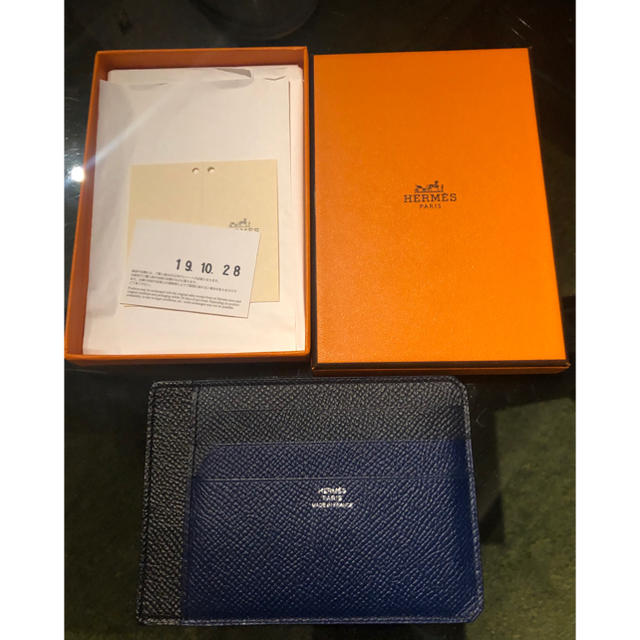 Hermes エルメス シティ 8cc ジャングル レザー カードケース 未使用名刺入れ/定期入れ