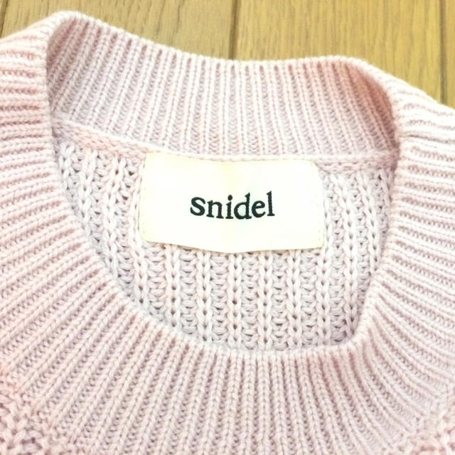 SNIDEL(スナイデル)のsnidel パステルピンクニット レディースのトップス(ニット/セーター)の商品写真