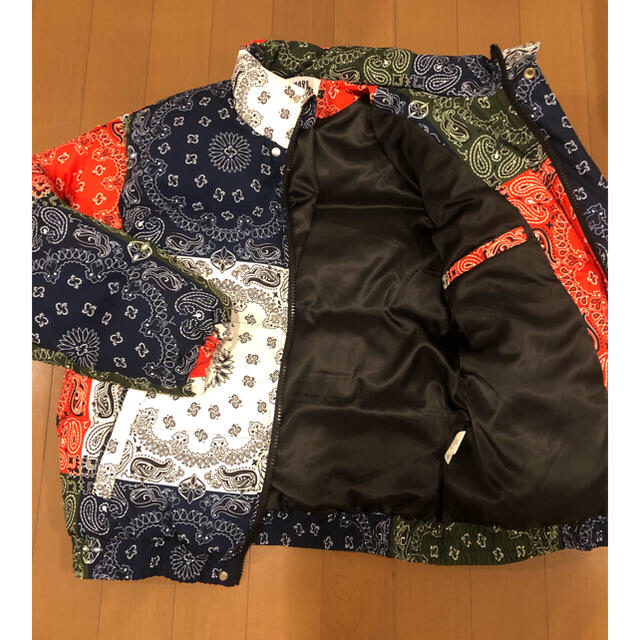 バンダナ柄中綿ダウンジャケット(L) - 1