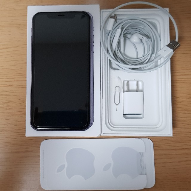 Apple - iphone11  64g パープル色 国内sim フリー