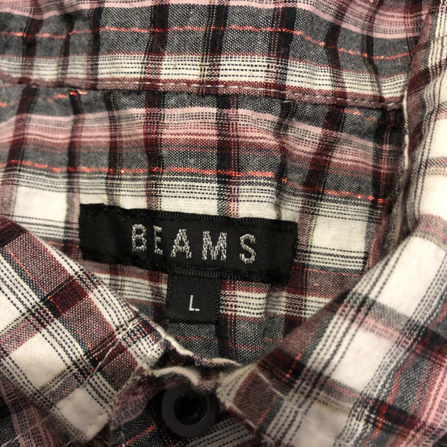 BEAMS(ビームス)のBEAMS 半袖シャツ メンズ チェックシャツ L メンズのトップス(シャツ)の商品写真