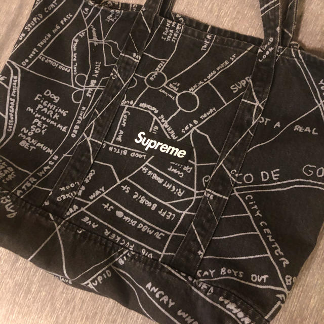 Supreme(シュプリーム)のGonz Map Denim Tote メンズのバッグ(トートバッグ)の商品写真