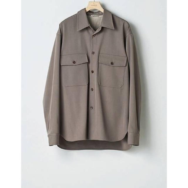 COMOLI(コモリ)のAURALEE 19AW WOOL MAX GABADINE SHIRT メンズのトップス(シャツ)の商品写真