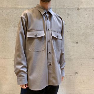 コモリ(COMOLI)のAURALEE 19AW WOOL MAX GABADINE SHIRT(シャツ)