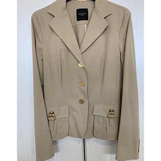 マックスマーラ(Max Mara)のWEEKEND ストレッチコットンジャケットゴールドボタンLサイズ美品(テーラードジャケット)