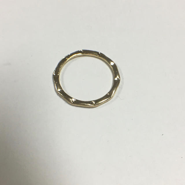 古着屋購入 ゴールドメッキ 細リング 指輪  10号 レディースのアクセサリー(リング(指輪))の商品写真