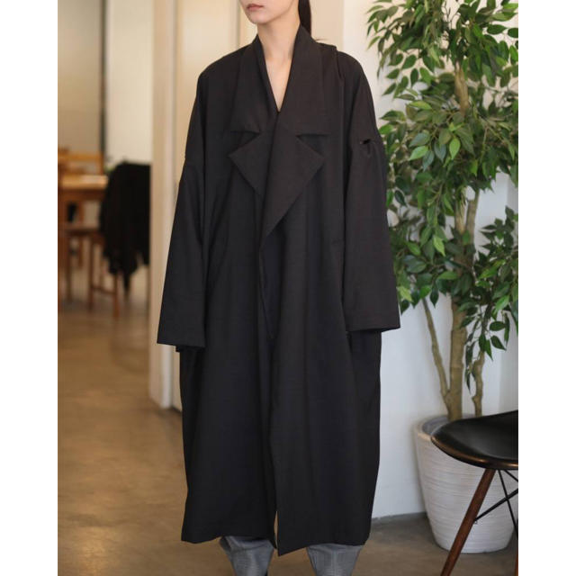 Yohji Yamamoto(ヨウジヤマモト)のmy beautiful landlet ウーステッドロングコート メンズのジャケット/アウター(トレンチコート)の商品写真