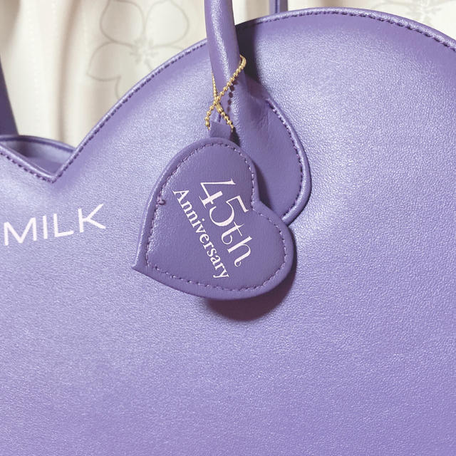 MILK(ミルク)のMILK ハートバッグ　パープル レディースのバッグ(ハンドバッグ)の商品写真