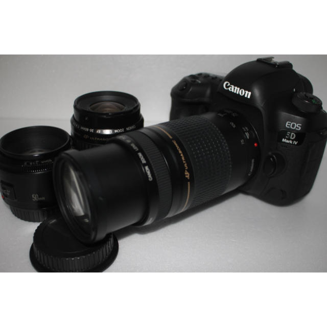 世界的に有名な Canon - 極上品❤canon EOS 5D Mark IV❤トリプルレンズセット デジタル一眼