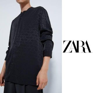 ザラ(ZARA)の【新品未使用‼️】ZARA　ジオメトリック柄 ジャカード シャツ　"XL"(シャツ)