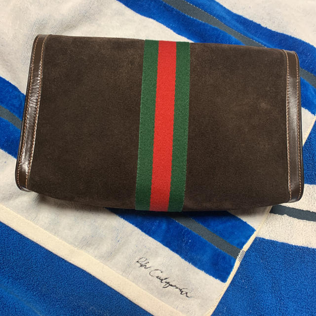 驚きの値段で GUCCI オールドグッチ クラッチ セカンドバッグ スエード