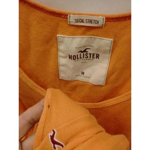 Hollister(ホリスター)のHOLLISTERオレンジタンクトップUSA西海岸サーフM レディースのトップス(タンクトップ)の商品写真