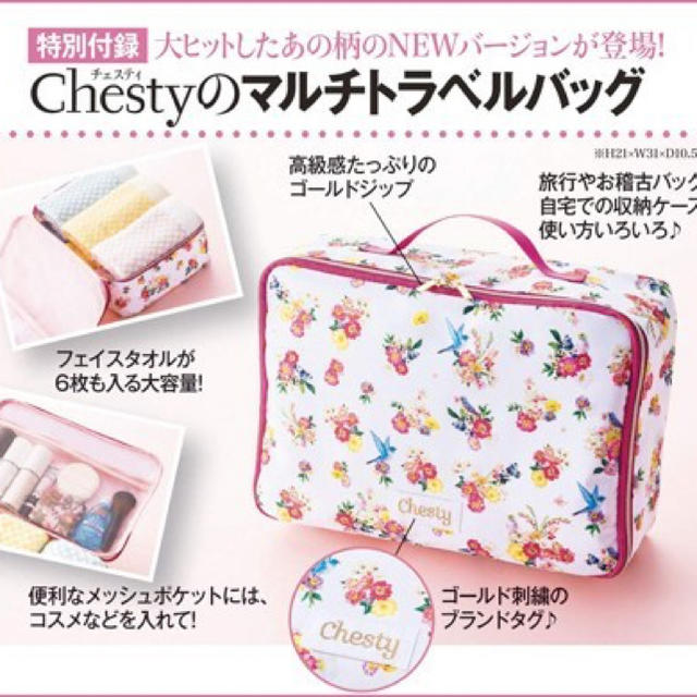 Chesty(チェスティ)の美人百花  2019年 6月号 【付録】 Chesty　マルチトラベルバッグ メンズのバッグ(トラベルバッグ/スーツケース)の商品写真