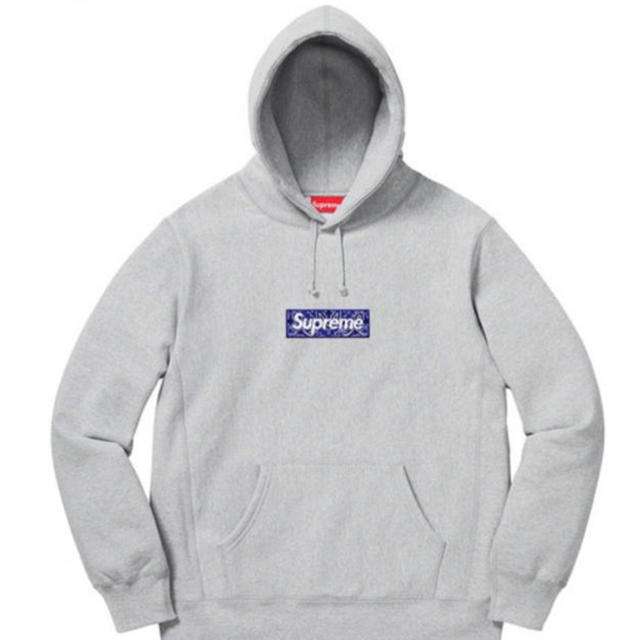 Supreme box logo bandana gray XL