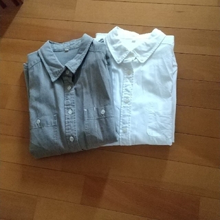ムジルシリョウヒン(MUJI (無印良品))のMUJIシャツ×２枚セット(シャツ/ブラウス(長袖/七分))
