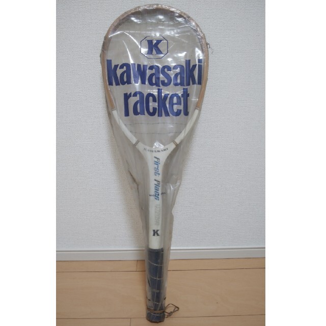 希少★未使用★KAWASAKI軟式テニス木製ラケット