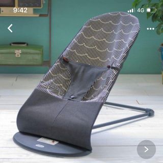 ベビービョルン(BABYBJORN)のベビービョルン　バウンサー　カバー　ベビーシッター　リバーシブル　中古　美品(その他)