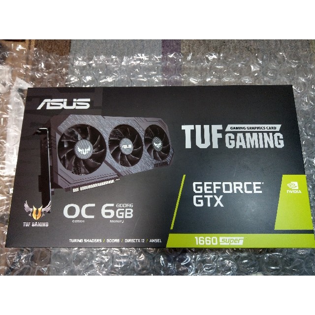 ASUS(エイスース)の【新品】TUF GAMING GTX1660Super 6GB OC   スマホ/家電/カメラのPC/タブレット(デスクトップ型PC)の商品写真