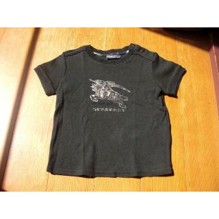 バーバリー(BURBERRY)の中古　バーバリーロンドン　半袖Ｔシャツ　黒　９０(Tシャツ/カットソー)