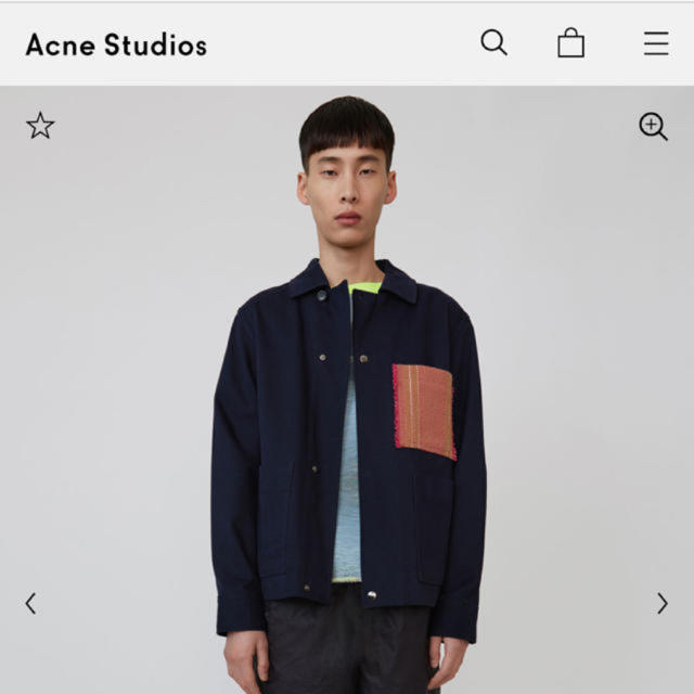 高品質注文 19SS Acne studios コントラストカラーポケット ジャケット