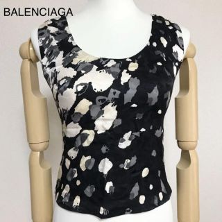 日本製 2ウェイ 【BALENCIAGA/バレンシアガ】シルク トップス