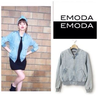 エモダ(EMODA)のEModa デニムブルゾンジャケット(ブルゾン)